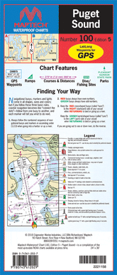 Puget Sound Waterproof Chart, 5th Edition